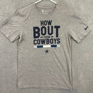 Nike Dallas Cowboys Men’s Small How Bout Them Boys Grey Short Sleeve Tee‎